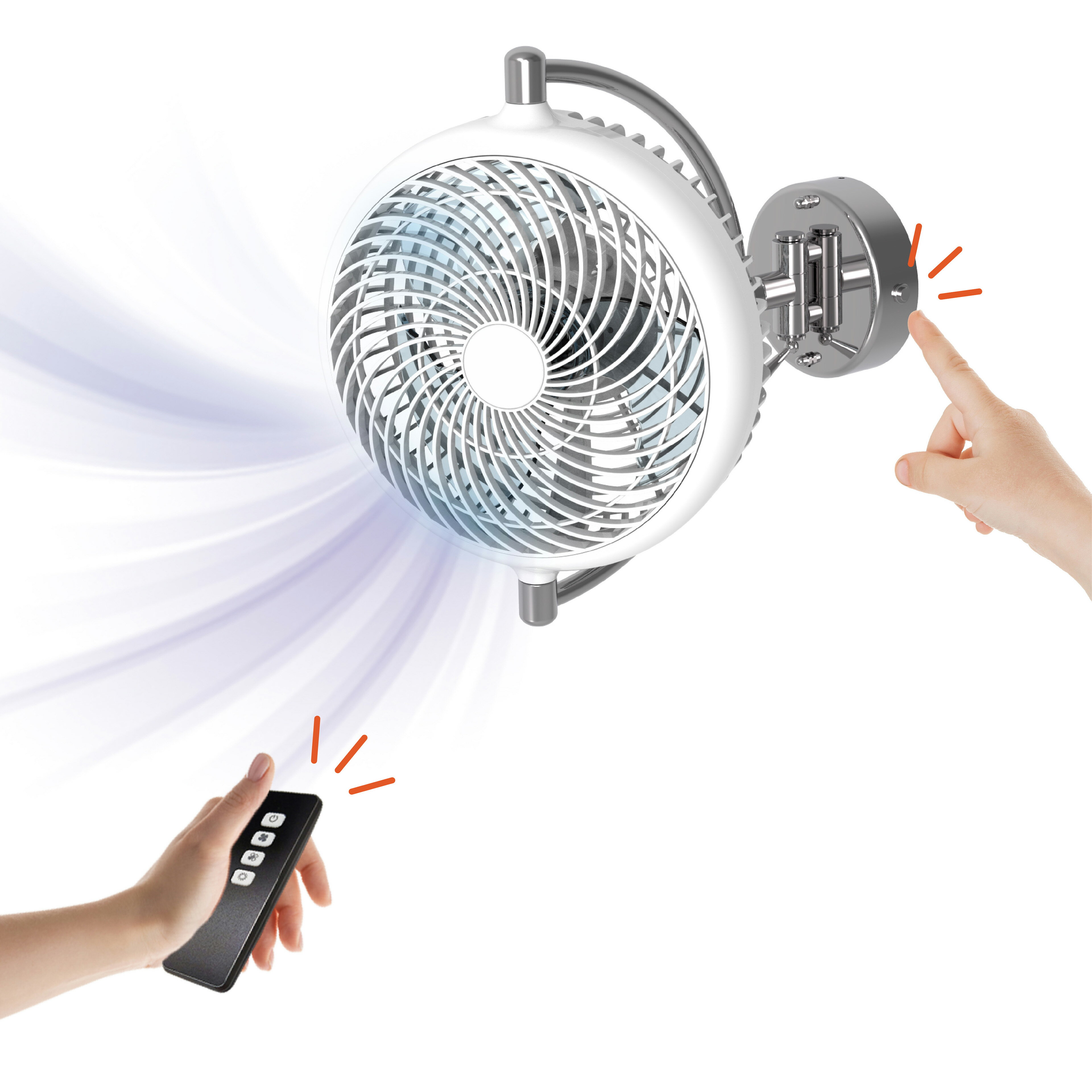 キャンピングカー専用 DC扇風機 薄型 売れ筋 折り畳み 強力 360度 首振り 3D送風 空調家電 おしゃれ 静音 8インチ 12W 省エネ 長時間 節電 2段階風量切替 リモコン 安定 スタンド DC12V プラグ付属 12Vソーラーパネル対応【ALASKA】 【台湾直送】 【送料無料】