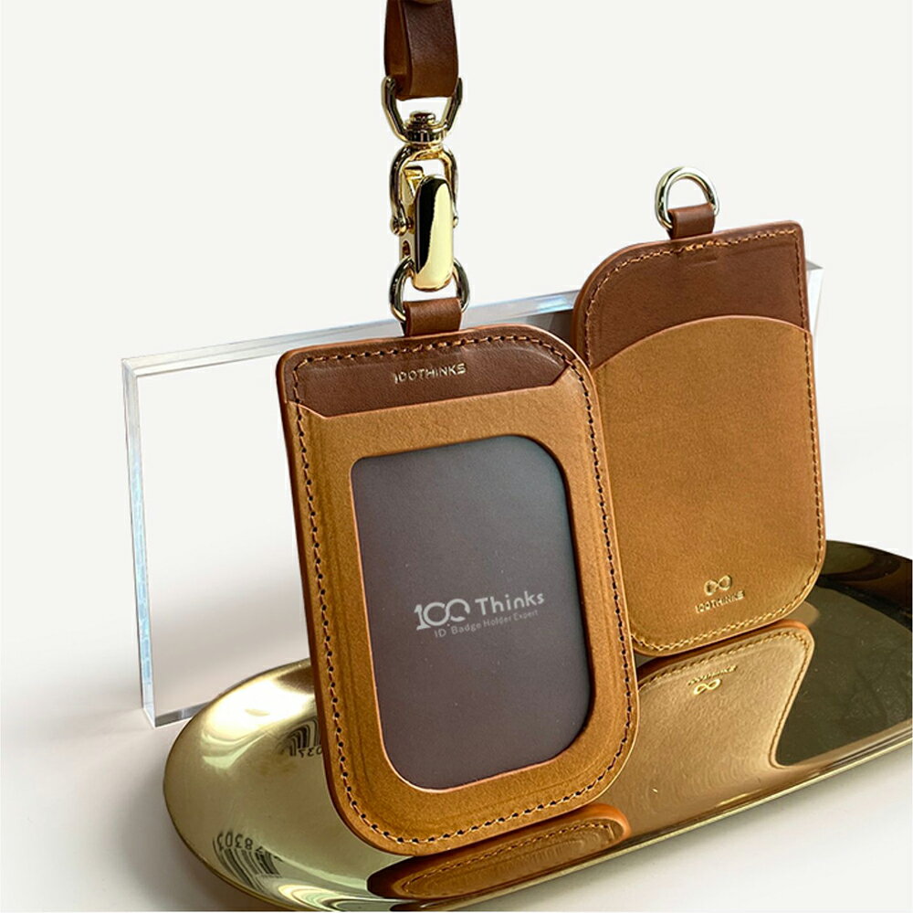 IDカードホルダー 縦 横 バイカラー 首掛け クリア 牛革 定期入れ カードケース パスケース IDケース PU 伸縮可能 リール付き ICカード 通勤 通学 定期入れ 就職祝い 名札入れ ビジネス 社員証 メンズ レディース【100thinks百思】【台湾直送】【送料無料】