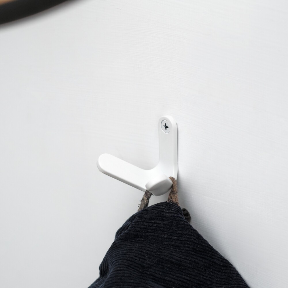 Rakuten - 【888円割引商品】TETRA HOOK | 2連フック 壁掛けフック 棚板フック ドアフック 亜鉛合金 耐荷重 5kg