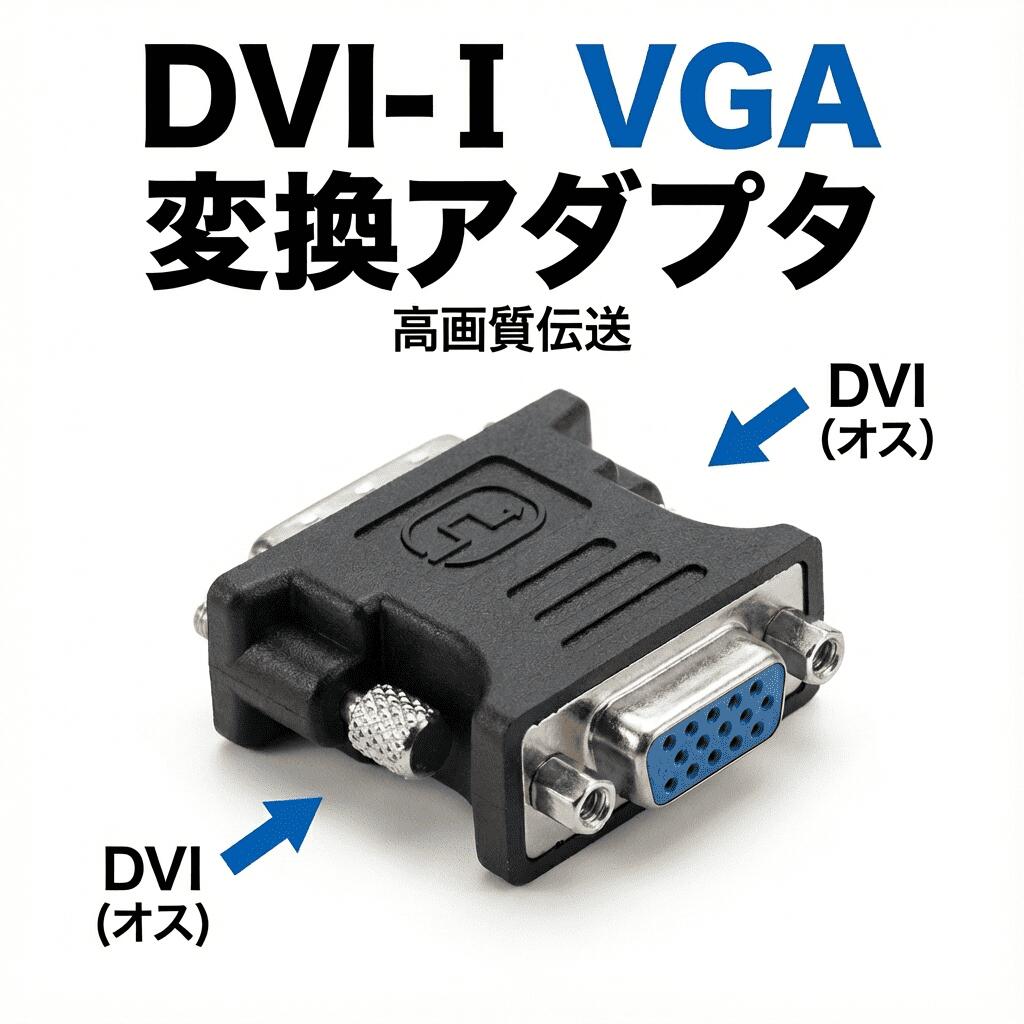 樂天商城 - 【888円割引商品】DVI-I VGA 変換アダプタ 1080P高画質対応 DVI 24+5ピン(オス) VGA D-Sub15ピン(メス) 映像変換 金メッキ PCモニター プロジェクター対応【3C專賣店】【台湾直送】【送料無料】