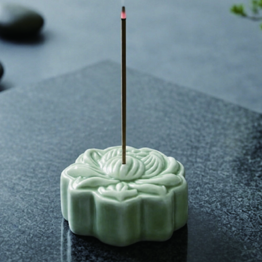 乐天商城 - 【888円割引商品】蓮花型 陶器 お香立て 線香立て 台湾菓子モチーフ 手作り セラミック インセンスホルダー 香立て 香皿 蓮花デザイン インテリア 雑貨 置物 ギフト【品甜】【台湾直送】【送料無料】