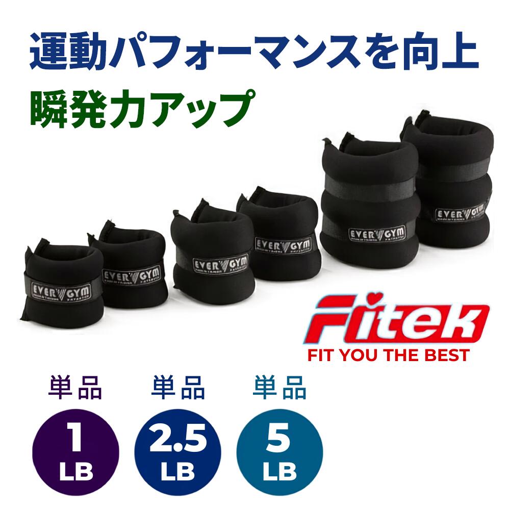 【台湾製】Fitek アンクルウェイト リストウェイト兼用 2個1組（1LB・2.5LB・5LB）【Fitek】【台湾直送】【送料無料】