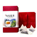 【20倍ポイント】紅烏龍茶 ティーバッグ 3g×25袋 台湾茶 烏龍茶 ウーロン茶 お茶 茶葉 リーフティー 水出し お湯出し 三角 立体 ティーパック 無添加 手提げ袋付き【定峰茗茶】【台湾直送】【送料無料】