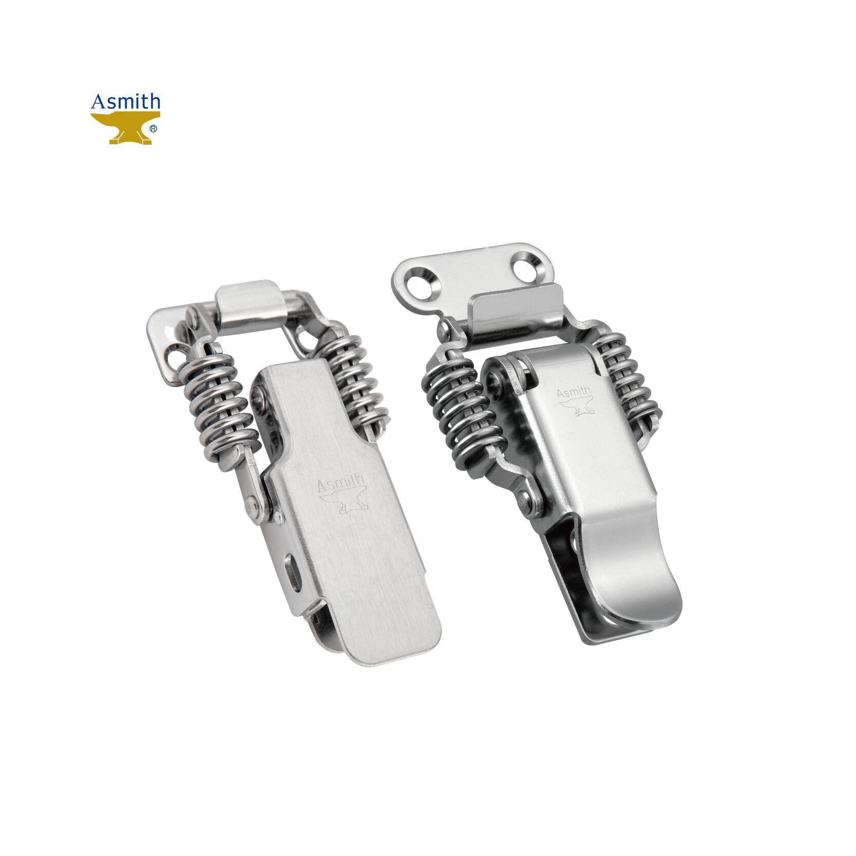 乐天商城 - 【888円割引商品】緊締バックル 2個セット スプリングキャッチ ステンレス鋼/鉄 3種類 平面フック/垂直フック ロック ドア 扉 バックル 安全 取り付け簡単 DIY 【asmith】【台湾直送】【送料無料】