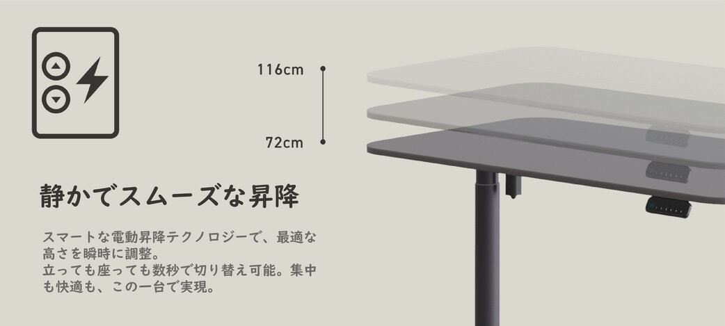 【888円割引商品】オールラウンド昇降デスク 電動昇降デスク 幅130cm メモリー機能...