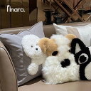 クッション 50×50 cm 9種 枕 抱き枕 クッション本体 カバー付き 洗える 大きい 動物 犬 猫 ペット かわいい おしゃれ ふんわり ボリューミー 背...