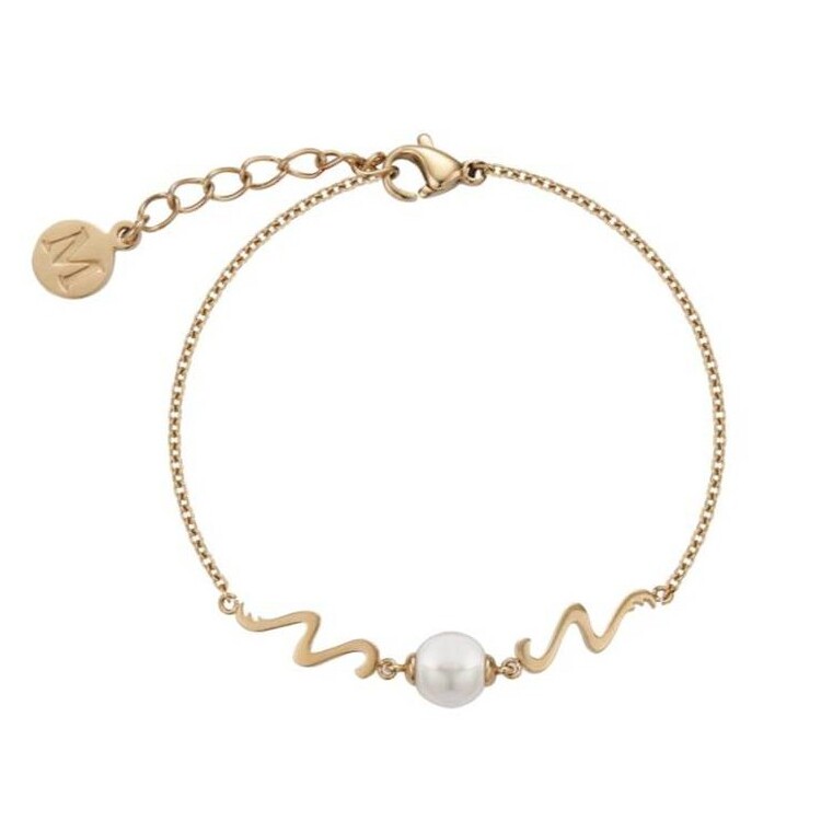 淡水パール ブレスレット(双龍搶珠)限定版 真珠 財運を招く 乳化クリスタル核 竜の装飾 吉祥 黄金 ゴールド 記念品 贈り物 アクセサリー ジュエリー Maj...