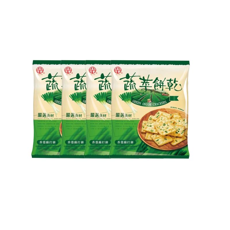 中祥 自然の顔野菜クラッカー シェアパック 300g 4袋入り【禾桐屋】【台湾直送】【送料無料】 2