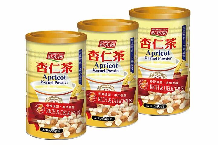 杏仁茶 500g/缶 x3缶セット 杏仁 パウダー アーモンドプードル 粉末 無添加 低温焙煎 オートミルク オーツ麦 ビーガン 中華 台湾朝食 朝ごはん 南杏仁【HomeBrown】【台湾直送】【送料無料】