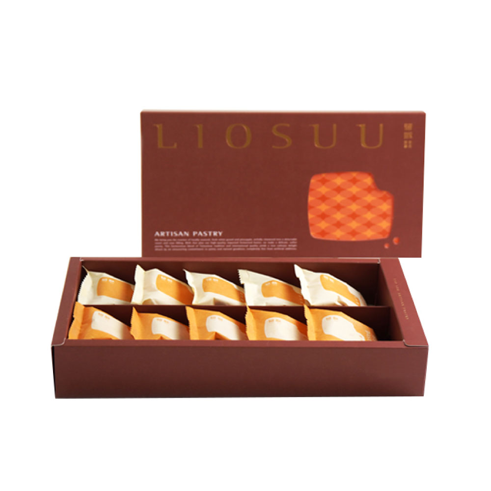 台湾パイナップルケーキ ギフトボックス 10個入り プレーン味+塩味アヒル卵黄入り味 手作り 乳菜食 お土産 台湾スイーツ 無添加 受賞 個包装 高品質 天然 ...