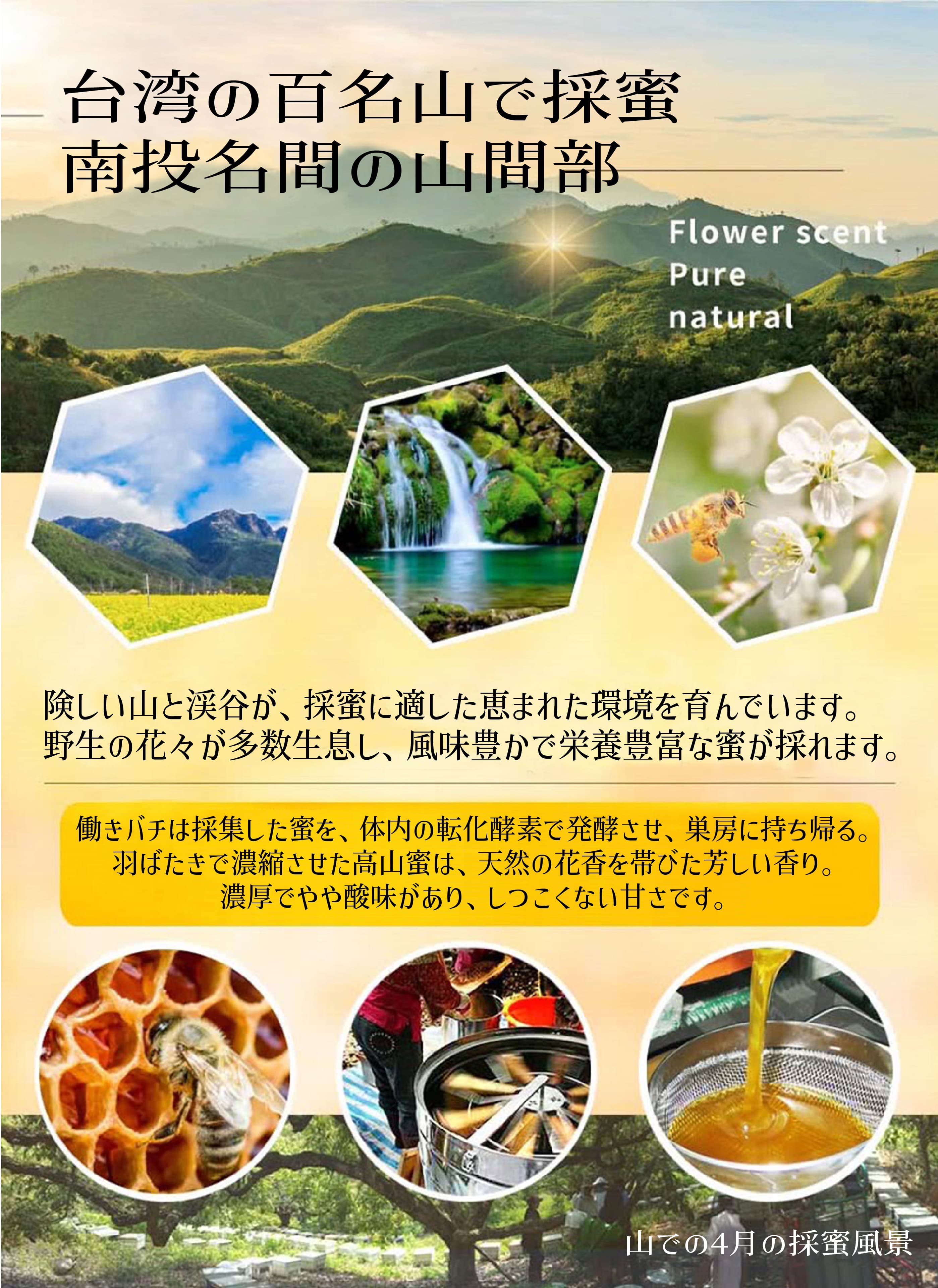 はちみつ ハチミツ 蜂蜜 台湾 高山ハチミツ 375gX5本入りセット 台湾産 ハニー ミニサイズ ギフトセット 無添加 天然酵素 植物 栄養 甘さ控えめ 【loverhoney】【台湾直送】【送料無料】