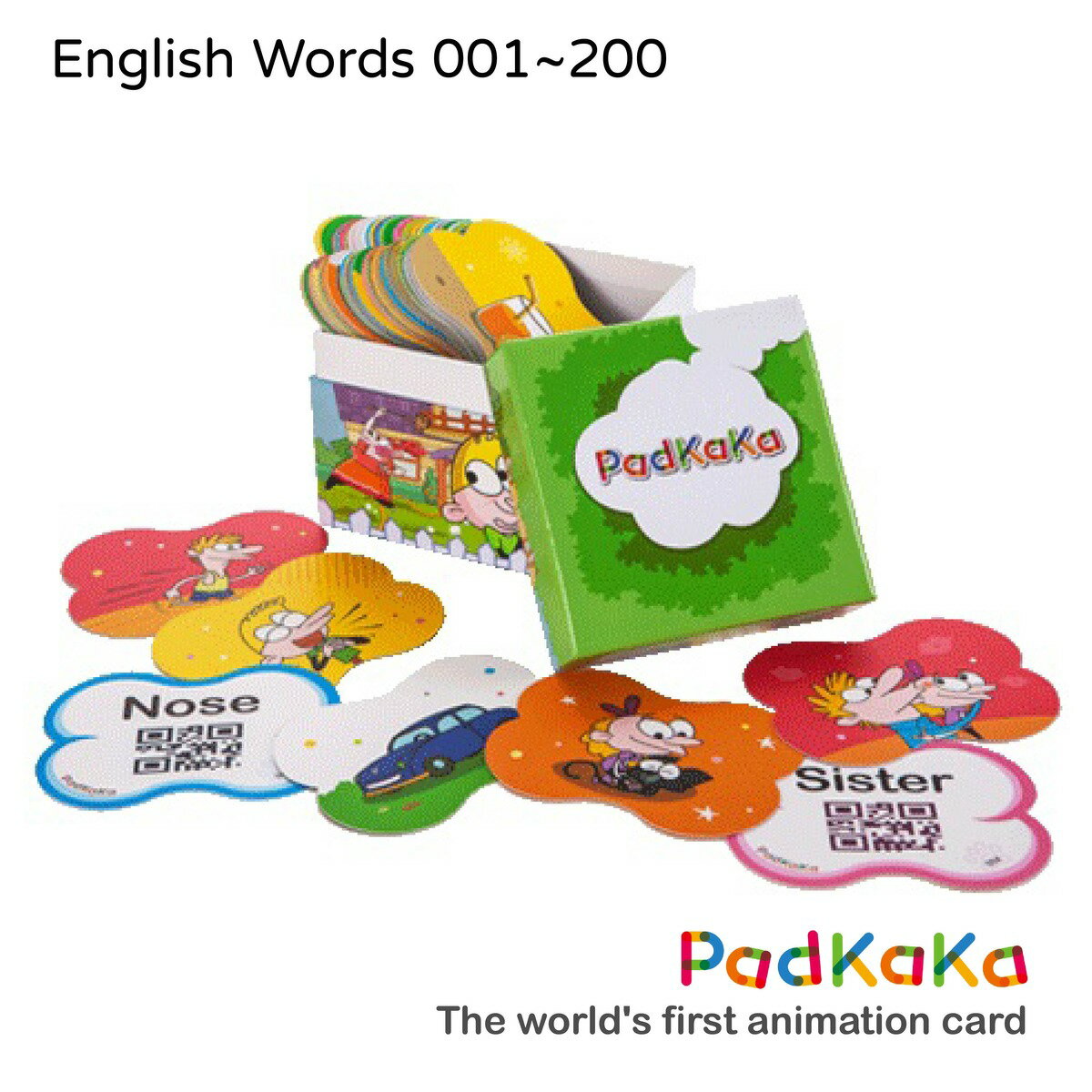 公式 Padkaka キッズ英単語アニメーションカード English Words 001 0 こども 英語教育 フラッシュカード 知育ゲーム カードゲーム おうち時間 2歳から 台湾直送 メーカー包装済 Www Guayaquilcityfc Com