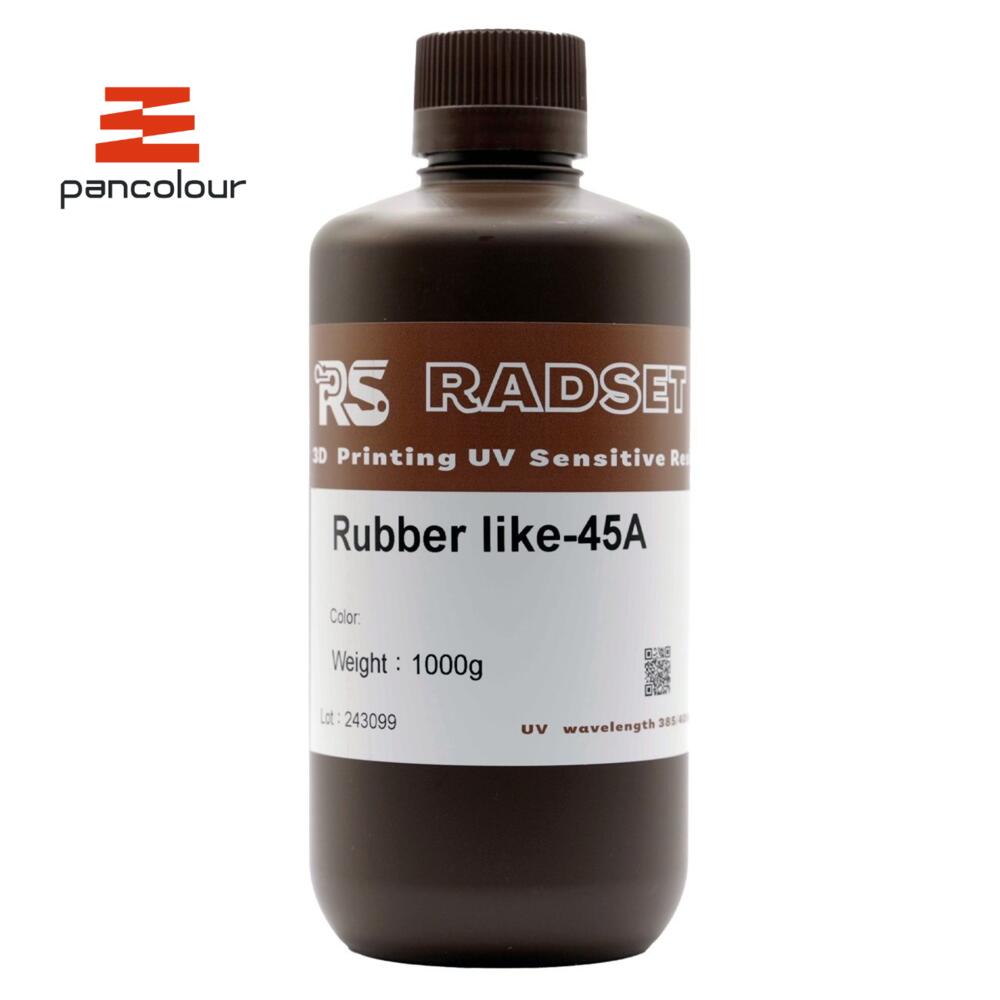 RADSET Rubber like-45A 3Dプリンター用 ゴムライクレジン 1kg 黒 ブラック 3Dプリンター 光造形 UV レジン 樹脂 ゴム ラバー 高弾力 低臭気 べたつかない DLP LCD Phrozen Sonic【Pancolour】…