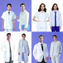 医者用ジャケット コート 半袖 七分袖 白衣 ホワイト ナース服 ナース ウェア ストレッチ トップス ジャケット パンツ ズボン メンズ レディース医療 看護師 エステ ユニフォーム 導電繊維 8V 8Uシリーズ【喜樂絲】【台湾直送】【送料無料】