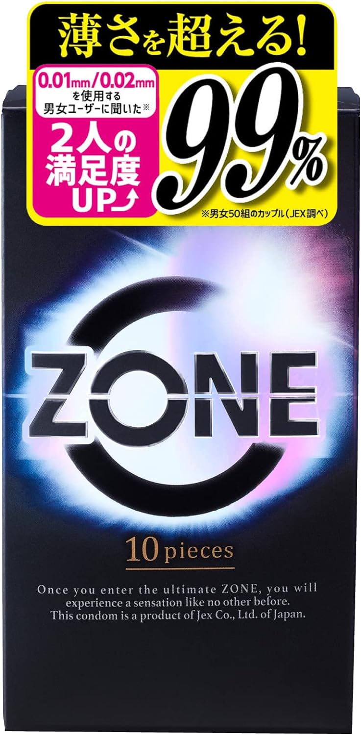 商品区分：管理医療機器(224AKBZX00088000) 【コンドーム ZONE(ゾーン)の商品詳細】 ●天然ラテックス製コンドームに、ゴム感が消えるステルスゼリーをジェクス史上最大量塗布することで、理想の「生感覚」を実現。 ●ステルスコート：コンドーム使用時の違和感を解消する独自のゼリー技術 ●優れたフィット感のラテックス製 ●ナチュラルタイプ ●ピンクカラー 【原産国】 タイ 【発売元、製造元、輸入元又は販売元】 ジェクス 【広告文責】株式会社ツィーディア 0250-47-8546●掲載商品の仕様や付属品等の詳細につきましてはメーカーに準拠しておりますので メーカーホームページにてご確認下さいますようよろしくお願いいたします。 【注意】 ●必ず仕様詳細、対応品番をお確かめの上、ご購入ください。お客様都合での返品はお受けできかねます。 ●メーカー都合により予告なく代替品に変更、パッケージの変更がある場合がございますのでご了承ください