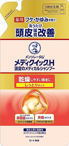 ロート製薬 メディクイックH 頭皮のメディカルシャンプー しっとり つめかえ用 280ml