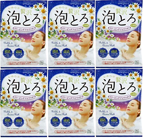 【6個】牛乳石鹸 カウブランド お湯物語 贅沢泡とろ 入浴料 スリーピングアロマの香り 30g