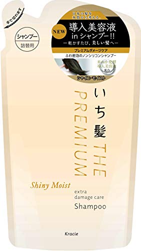 クラシエ いち髪 THE PREMIUM エクストラダメージケア シャンプー シャイニーモイスト 詰替用 340ml 和草のちから