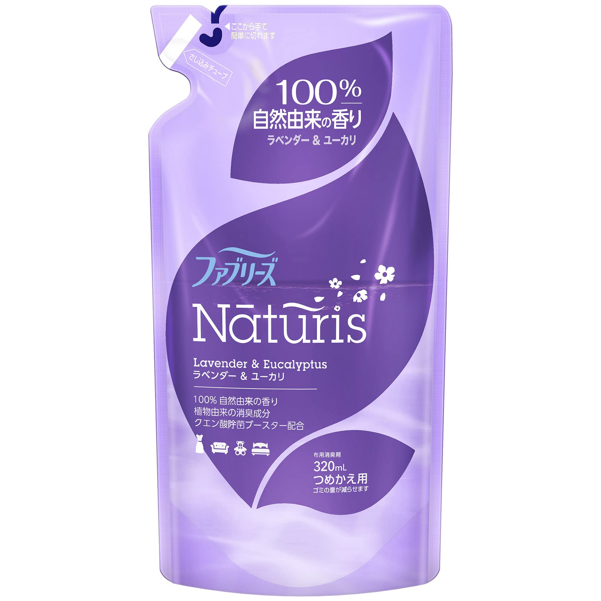 【3個】P&G ファブリーズ ナチュリス ラベンダー&ユーカリ つめかえ用 320ml atu