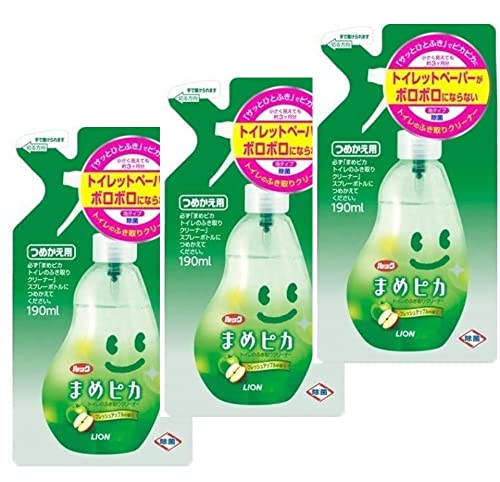 【3個】ライオン ルック まめピカ トイレクリーナー つめかえ用 190ml トイレ用洗剤