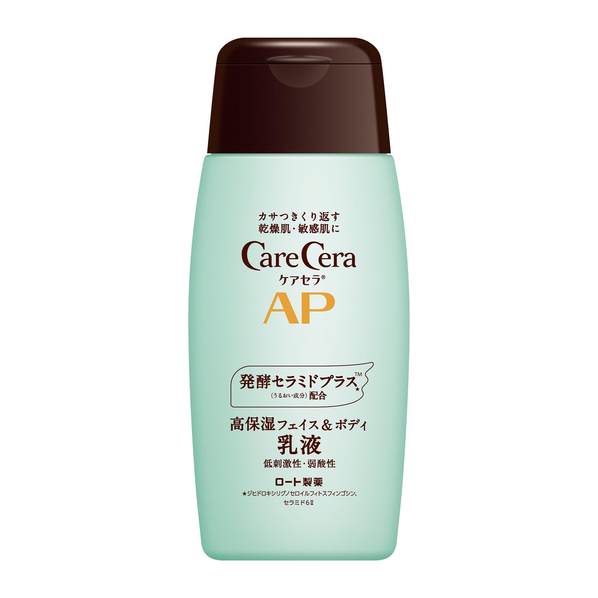 【3個】ロート製薬 ケアセラ (CareCera) APフェイス&ボディ 乳液 200ml (セラミドプラス×8種の天然型セラミド配合)