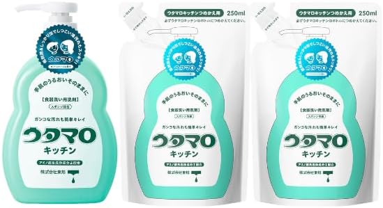 【本体1本・詰め替え2個セット】東邦 ウタマロ キッチン 300ml 本体+【2個】東邦 ウタマロキッチン詰め替え 250ml