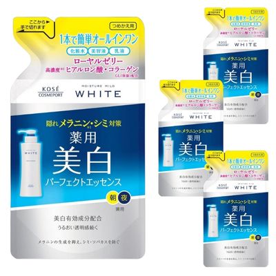 【4個】コーセーコスメポート モイスチュアマイルド ホワイト パーフェクトエッセンス つめかえ 200ml