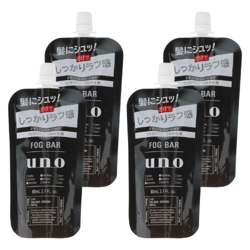 【4個】ファイントゥデイ ウーノ フォグバー しっかりデザイン つめかえ用 80ml 男性