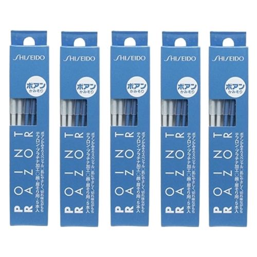 【5セット】ファイントゥデイ ポアン かみそり 5本入り 顔用 カミソリ