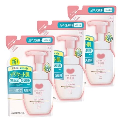 【3個】牛乳石鹸 カウブランド 無添加 泡の 洗顔料 詰替用 140ml 【3個】牛乳石鹸 カウブランド 無添加 泡の 洗顔料 詰替用 140ml