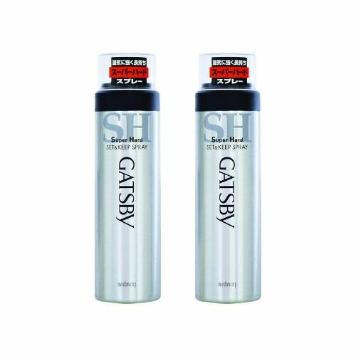 【2個】マンダム GATSBY ギャツビー セット＆キープ スプレー スーパーハード 180g 男性