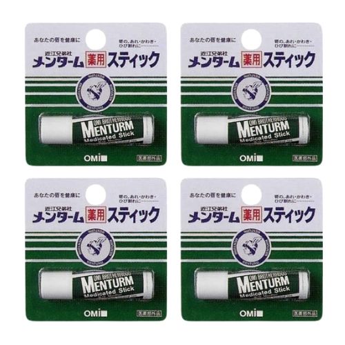 【4個】近江兄弟社 メンターム 薬用スティック レギュラー 4g