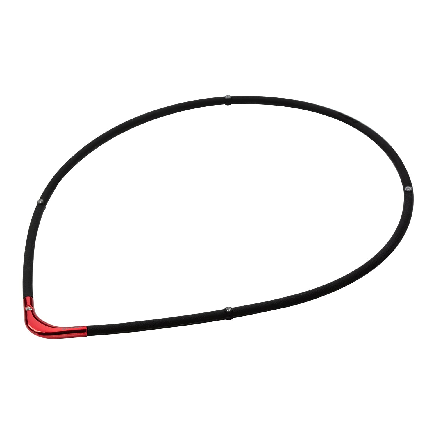 ファイテン ネックレス RAKUWA磁気チタンネックレスS-|| ブラック/レッド 45cm 肩こり・首こり・こり改善・肩こり解消グッズ・血行改善