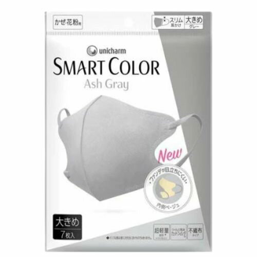 乐天商城 - ユニチャーム 超快適 SMART COLOR スマートカラー アッシュグレイ 大きめ 7枚入