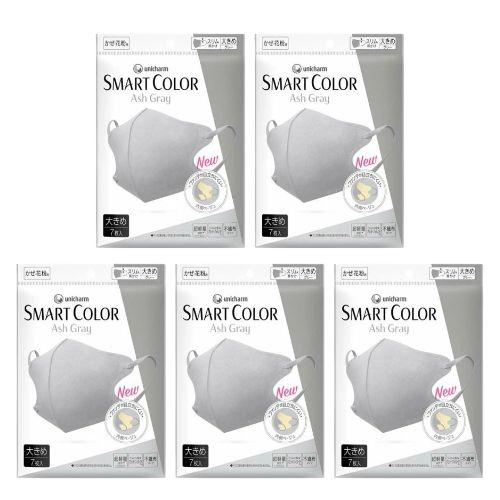 乐天商城 - 【5袋計35枚】ユニチャーム 超快適 SMART COLOR スマートカラー アッシュグレイ 大きめ 7枚入