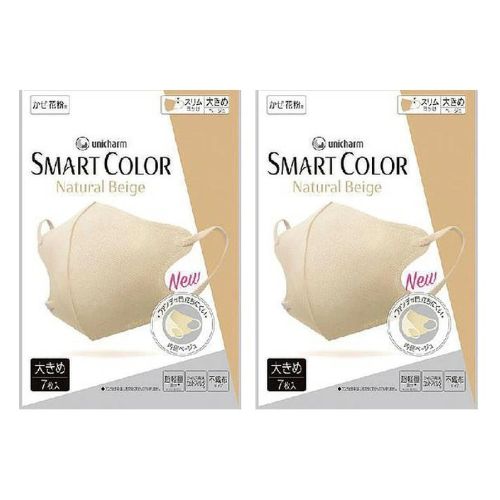 乐天商城 - 【2袋計14枚】ユニチャーム 超快適 SMART COLOR スマートカラー ナチュラルベージュ 大きめ 7枚入