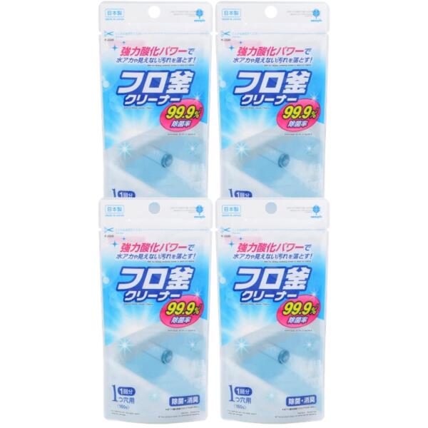 【4個】紀陽除虫菊 フロ釜クリーナー 1つ穴用 160g