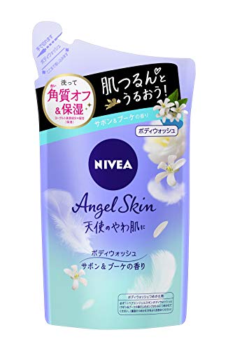 【3個】花王 ニベア エンジェルスキン ボディウォッシュ サボン&ブーケの香り 詰替 360mlのサムネイル