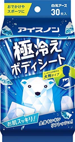 【2個】白元アース アイスノン 極冷えボディシート 30枚入