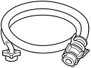 東芝 洗濯機 純正品 給水ホース ホース継手 0.8m 42040673