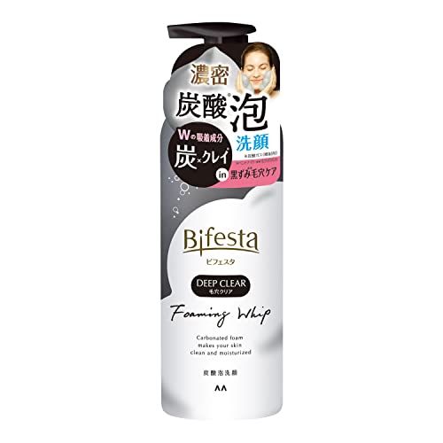 【2個】マンダム ビフェスタ Bifesta 泡洗顔 ディープクリア 180g 炭＆クレイ配合洗顔フォーム 毛穴ケアのサムネイル