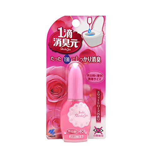 【3個】小林製薬 1滴消臭元 スウィートローズ 20ml 外出先でも手軽に使える携帯用ミニボトル 消臭・芳香剤 トイレ用のサムネイル