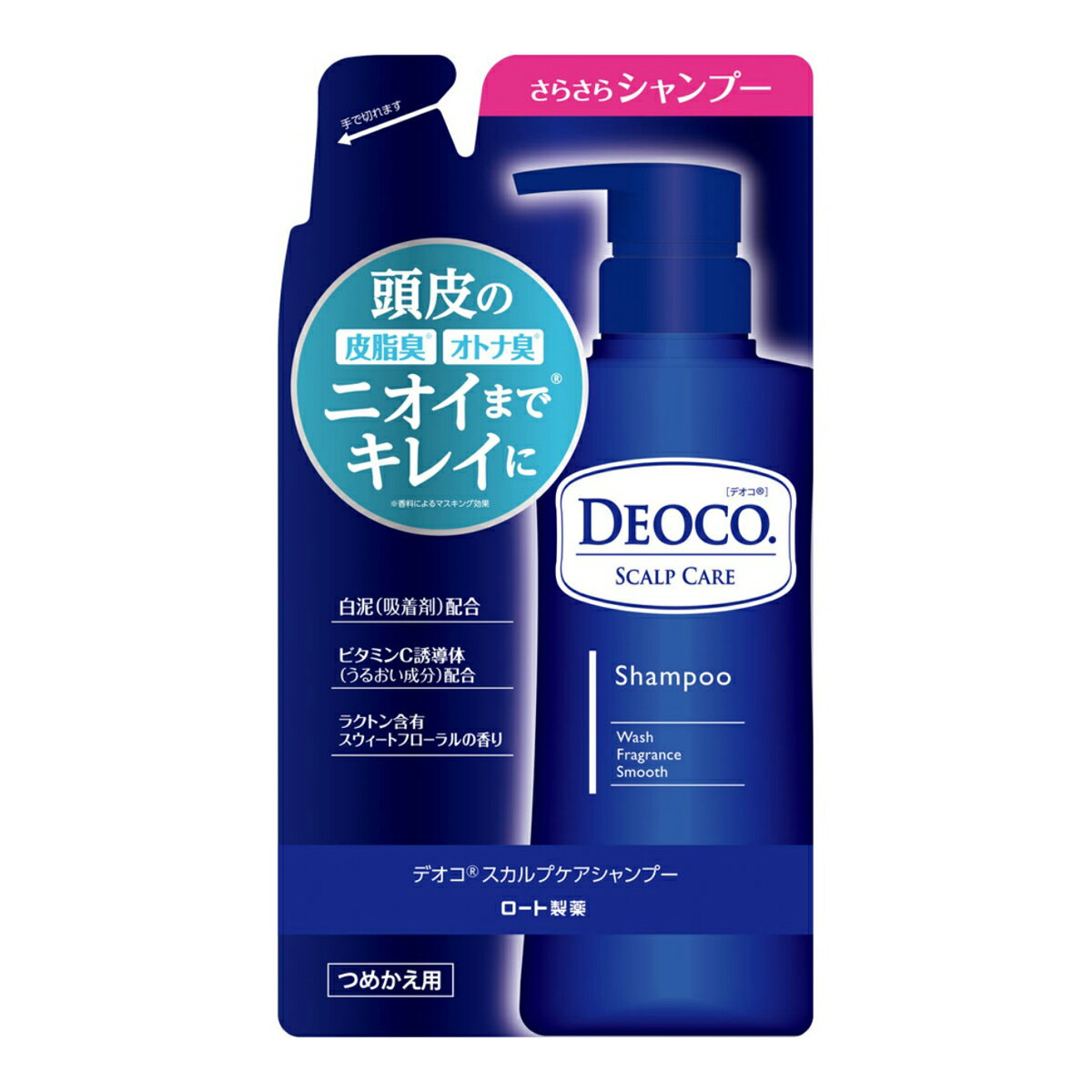 【2個】ロート製薬 デオコ スカルプケア シャンプー つめかえ用 285ml