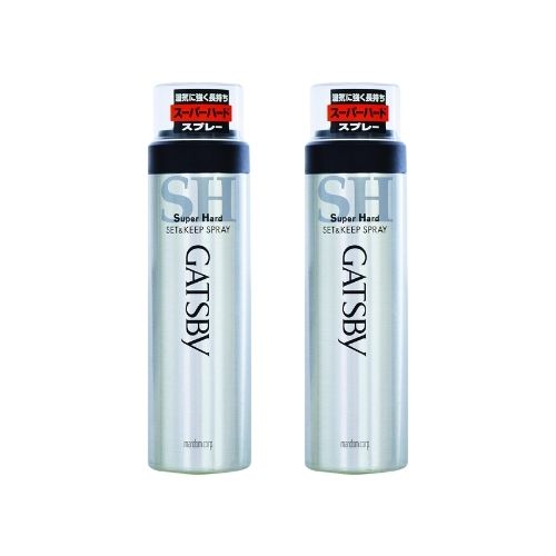 【2個】マンダム GATSBY ギャツビー セット＆キープ スプレー スーパーハード 180g 男性
