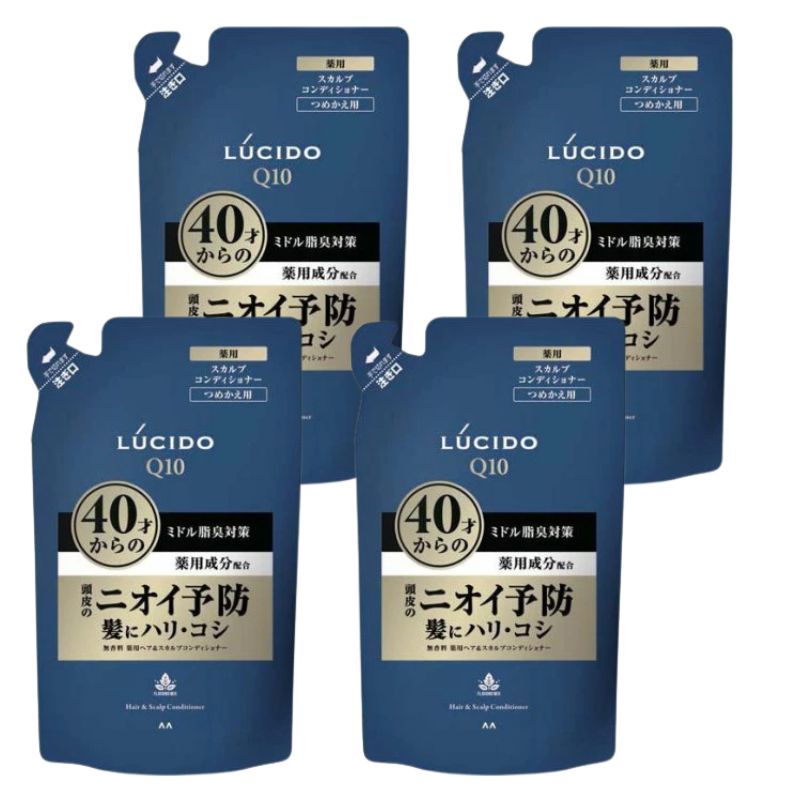 【4個】ルシード 薬用ヘア＆スカルプコンディショナー つめかえ用 380g 男性