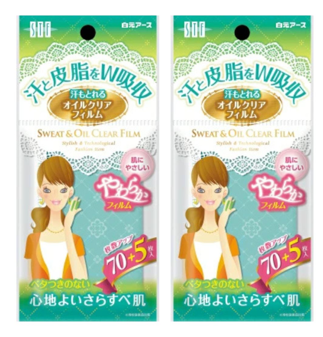 【2個】STF汗もとれるオイルクリアフィルム