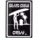 【閉店ラストセール・90%OFF】【ハワイ雑貨】【インテリア】HAWAII・ハワイサインプレート・M・ISLAND GIRLS・ブラック
