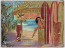 【ハワイ雑貨】【インテリア】HAWAII・ハワイサインプレート・L・HAWAII SURF BOARD