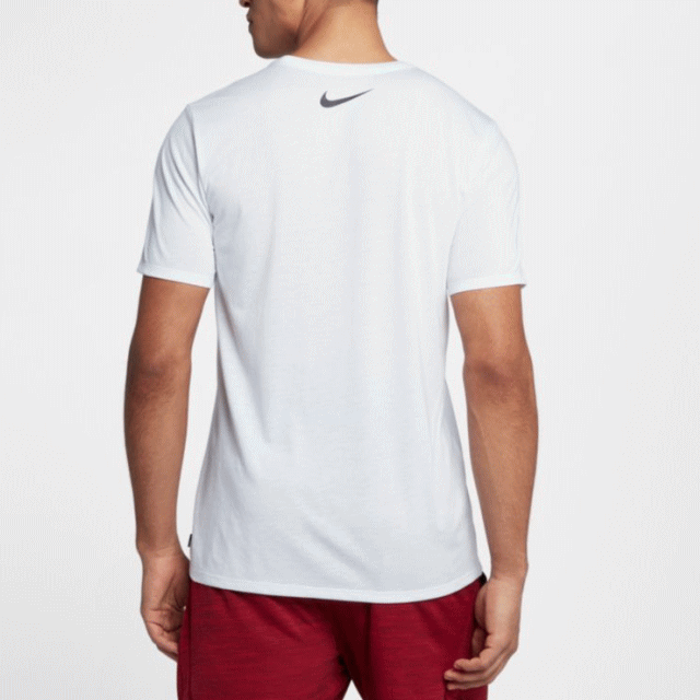 NIKE・ナイキ【Tシャツ】【即日発送】Dri-FIT Training T-ShirtJUST DO IT White/Navy・サイズS-L・メンズ・ユニセックス【返品交換不可】