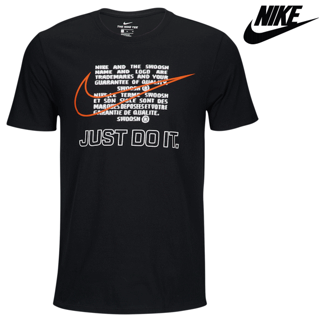 NIKE・ナイキ【Tシャツ】【USA直輸入】【即日発送】NIKE JUST DO IT ANNIV TEEBlack/Orange/Whiteサイズ：S-XL メンズ・ユニセックス